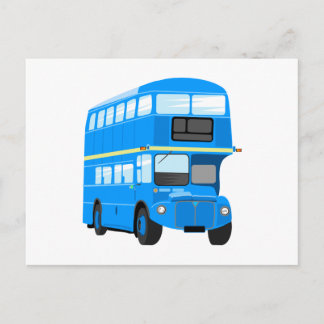Blue Bus Postcard