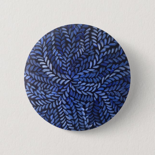 Blue Bush Medicine 6 Cm Round Badge (Front)