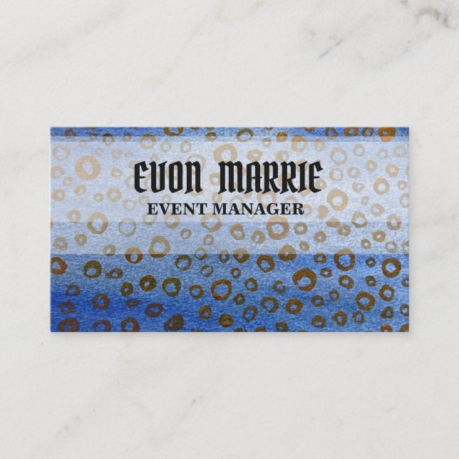 Blue  Busines Card (Front)