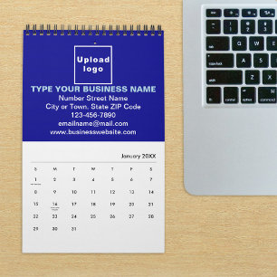 Blue Business Brand on Calendar