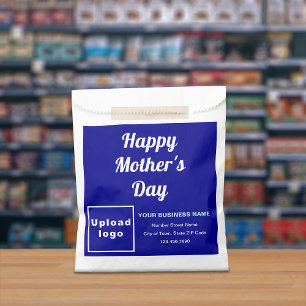 Blue Business Brand With Mother’s Day Greeting Favour Bags