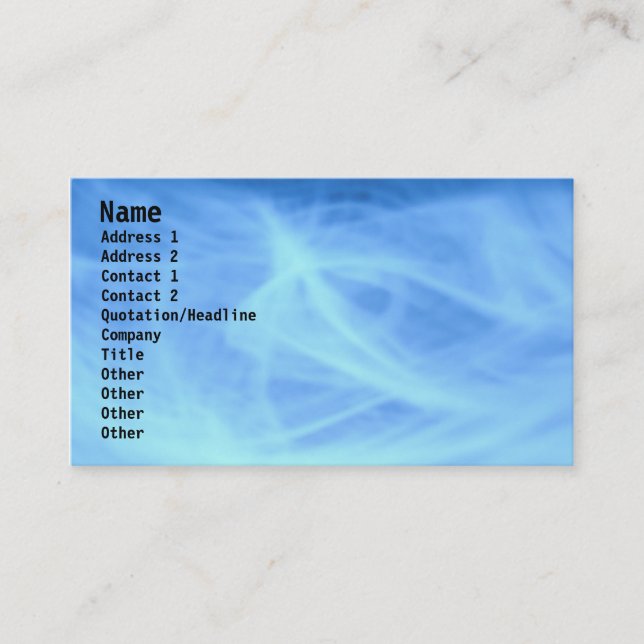Blue Business Card (Front)