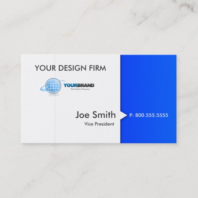 Blue Business Card (Front)