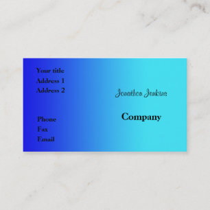 Blue Business Card