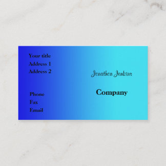 Blue Business Card