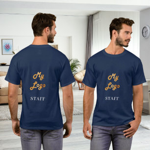 Blue business logo staff employee T-Shirt
