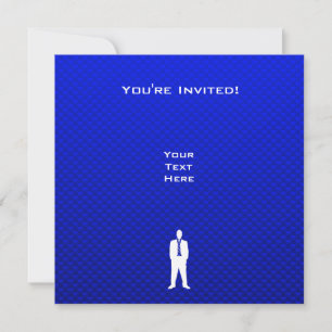 Blue Business Suit Invitation