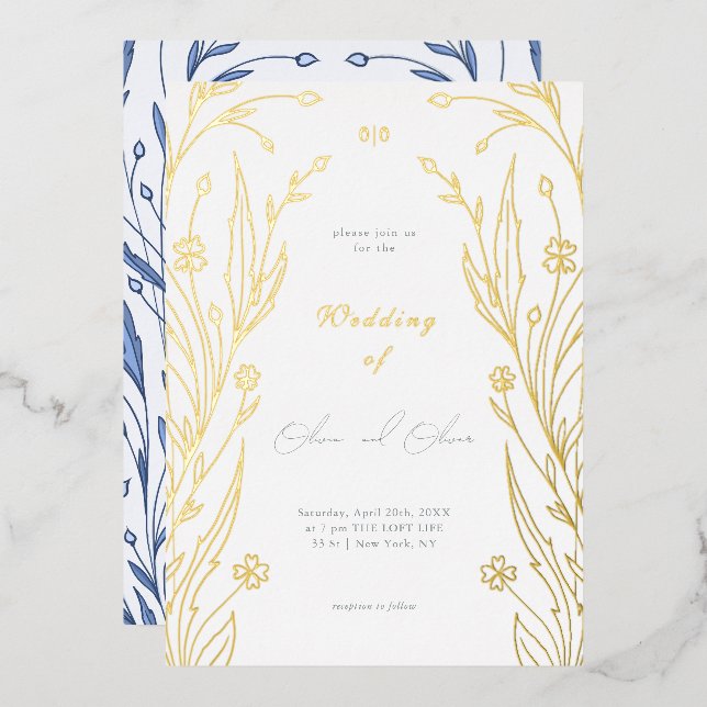 Blue Buttercup Wedding (Front/Back)