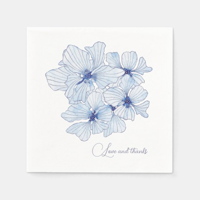 Blue Buttercups Napkin (Front)