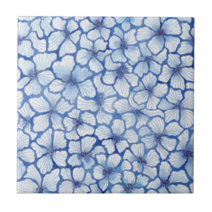Blue Buttercups Tile