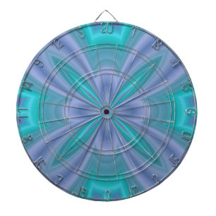 Blue Butterflies Abstract Dartboard
