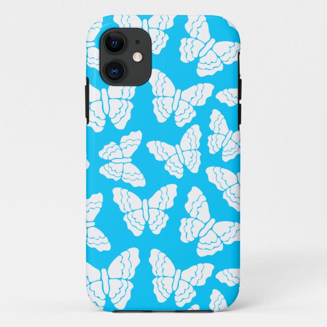 Blue butterflies iPhone 5 Case (Back)