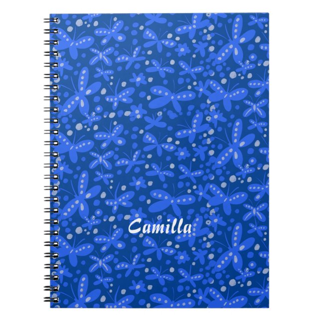 Blue butterflies notebook (Front)