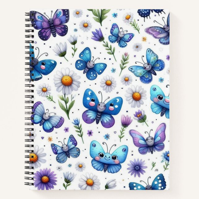 Blue Butterflies Notebook (Front)