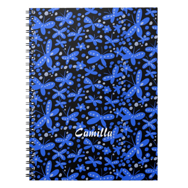 Blue butterflies notebook (Front)