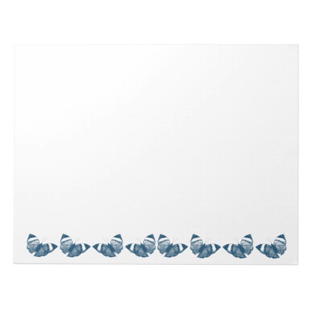 Blue Butterflies Notepad (Front)