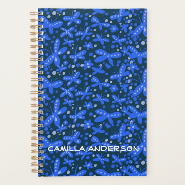 Blue butterflies planner (Front)