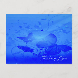 Blue Butterflies Postcard