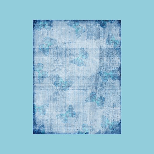 Blue Butterflies Scrapbook Paper (Creator Uploaded)