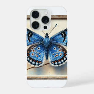 blue butterfly 121024IREF223 - Watercolor iPhone 15 Pro Case