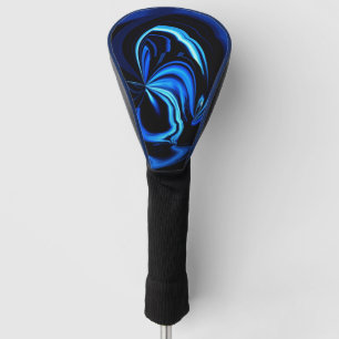 Blue Butterfly Abstract  Golf Head Cover