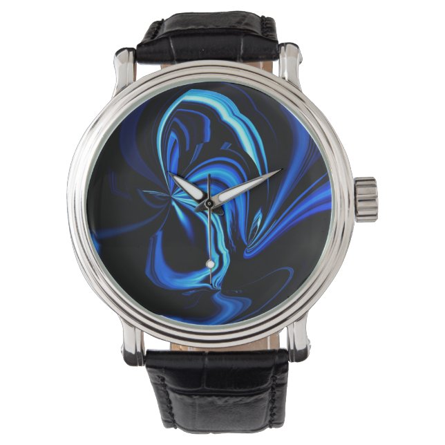 Blue Butterfly Abstract Watches (Front)
