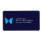Blue Butterfly Address Label