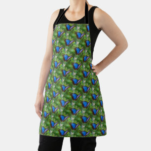 Blue Butterfly Apron