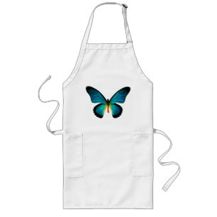 Blue Butterfly Apron