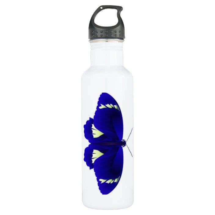 Blue Butterfly Art 710 Ml Water Bottle Zazzle.co.uk