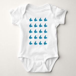 Blue Butterfly Baby Bodysuit