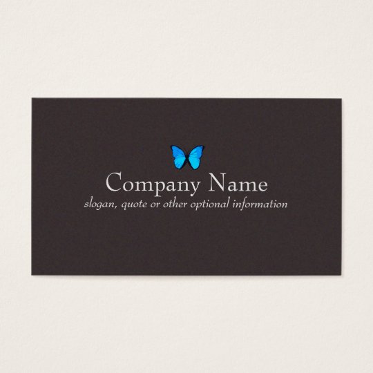 Blue Butterfly Business Card