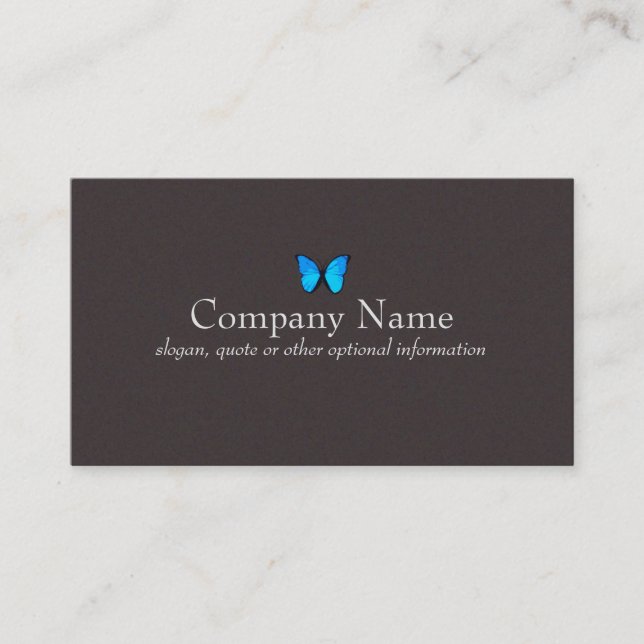 Blue Butterfly Business Card (Front)