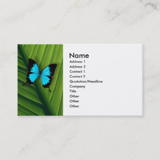 Blue Butterfly Business Card