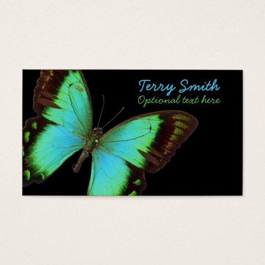 Blue Butterfly Business Card