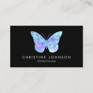blue butterfly business card