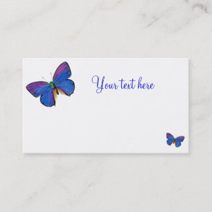 Blue Butterfly Business Cards