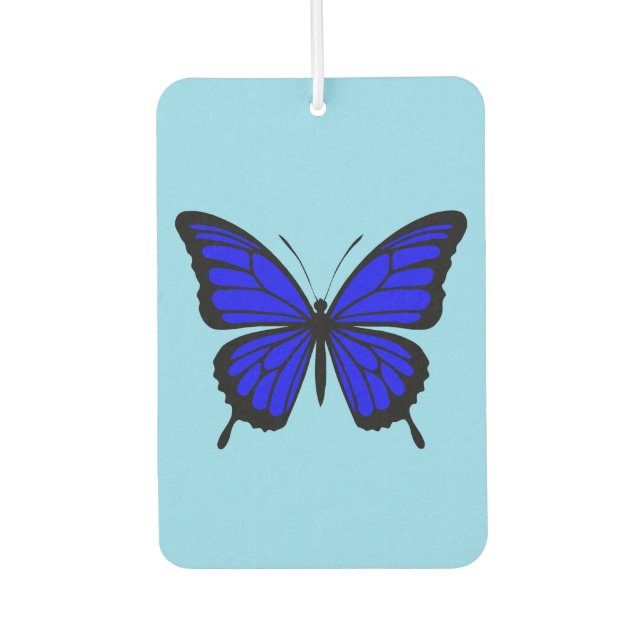 Blue Butterfly Car Air Freshener (Front)