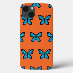 Blue Butterfly iPhone 13 Case