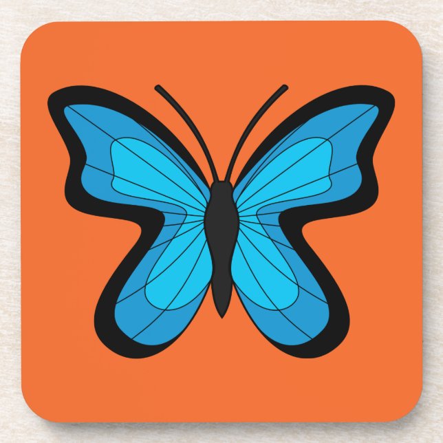 Blue Butterfly Coaster (Front)