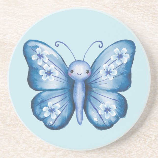 Blue Butterfly Coaster (Front)