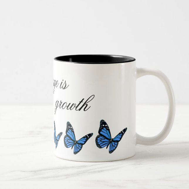 Blue Butterfly Coffee Mug (Right)
