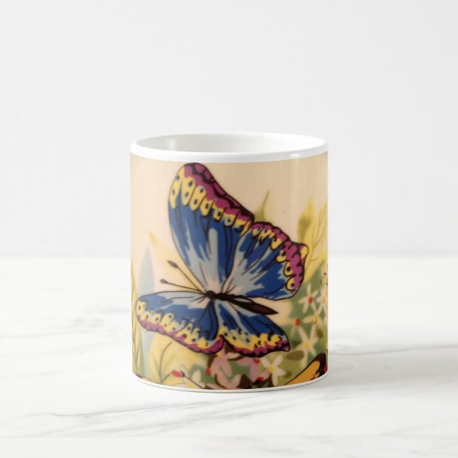 Blue Butterfly Coffee Mug (Center)