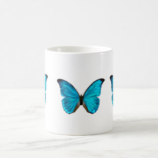 blue butterfly coffee mug