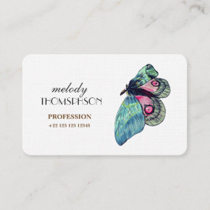 Blue Butterfly Digitl Art Business Card