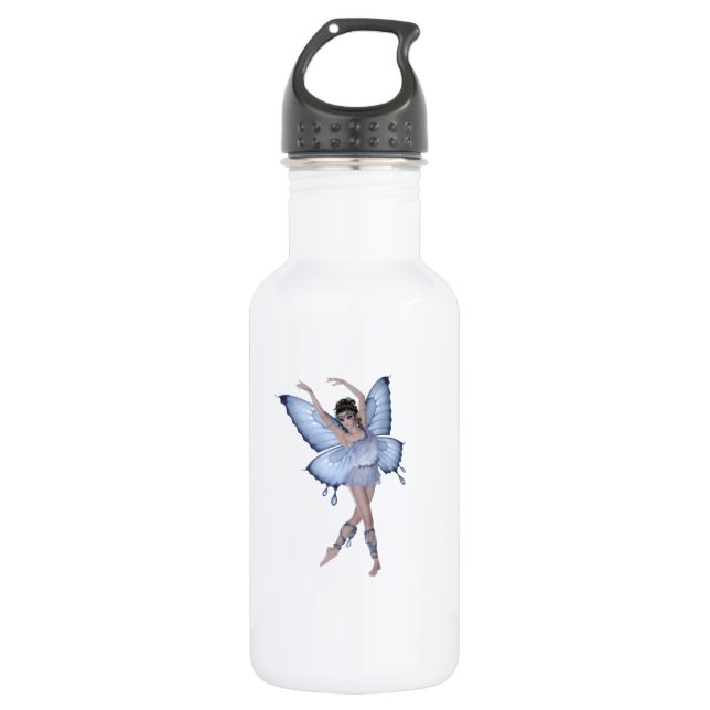 Blue Butterfly Fairy Princess 532 Ml Water Bottle (Front)