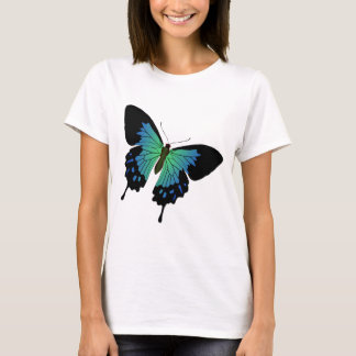 Blue Butterfly Illustration T-Shirt