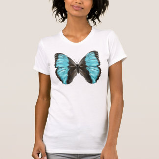 Blue Butterfly Insect Art T-Shirt