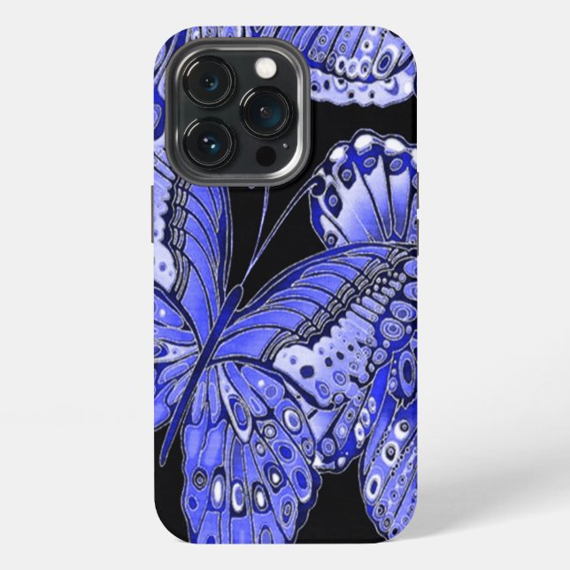 Blue Butterfly  iPhone Case (Back)