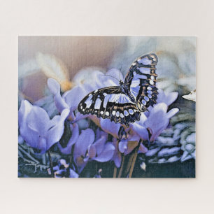 Blue Butterfly Jigsaw Puzzle